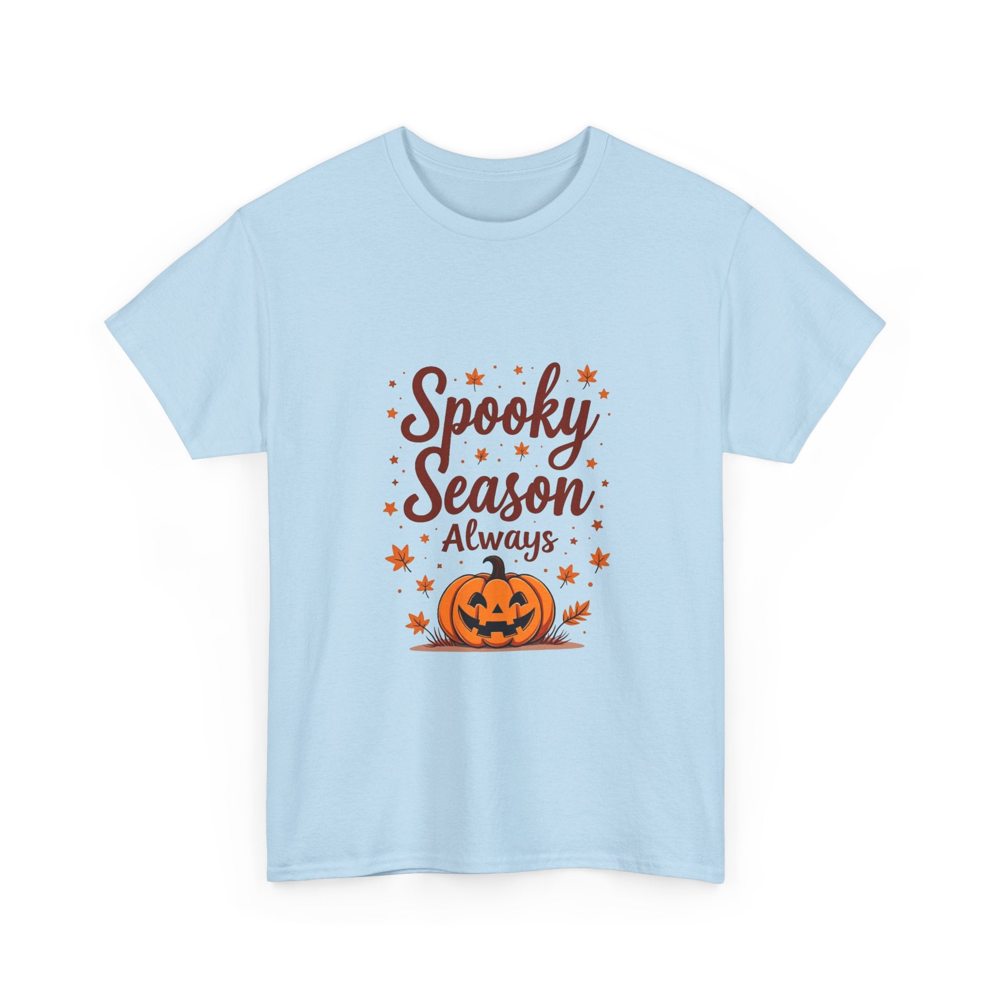 'Spooky Season Always' Halloween Pumpkin Graphic T-Shirt