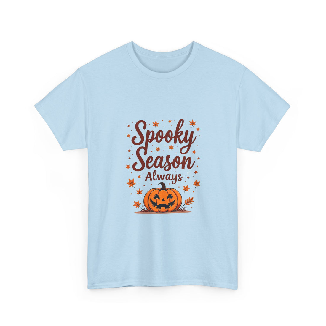 'Spooky Season Always' Halloween Pumpkin Graphic T-Shirt