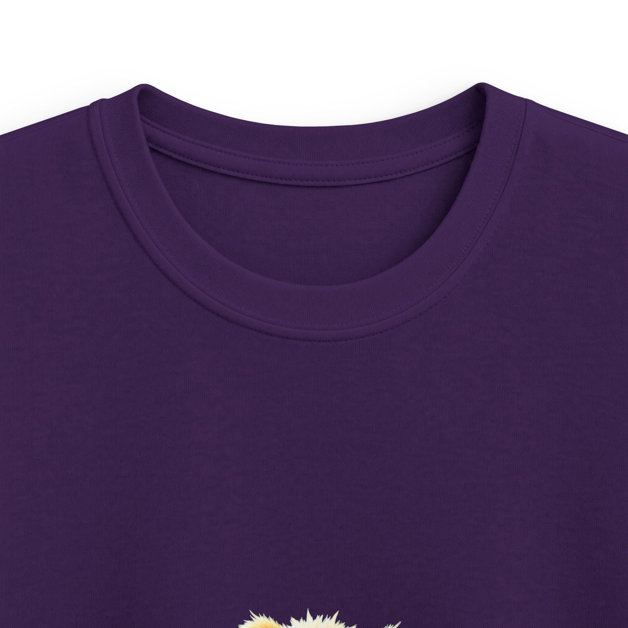 Happy Jumping Fluffy Creature Cute Cartoon T‑Shirt