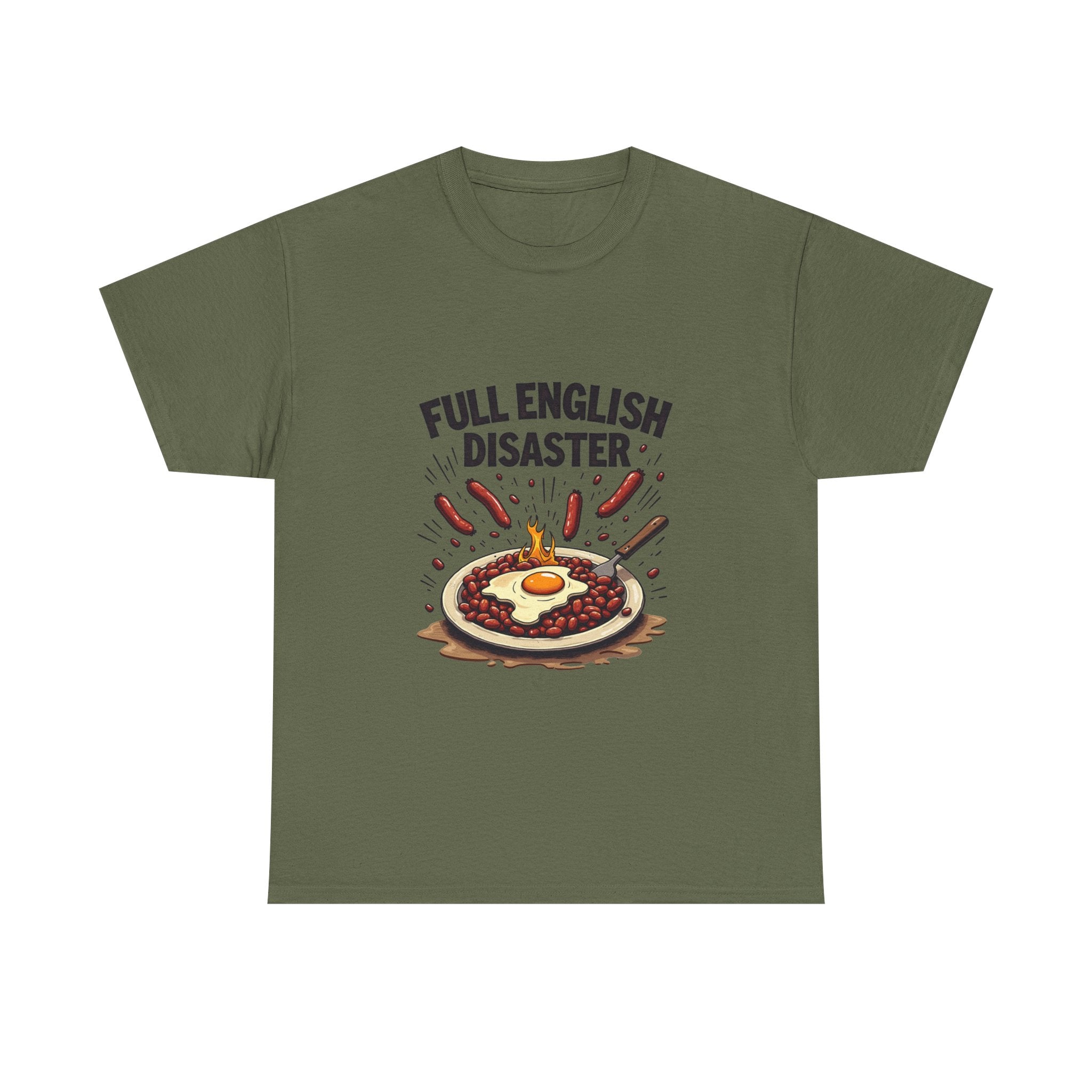 "Full English Disaster" Breakfast Graphic T-Shirt