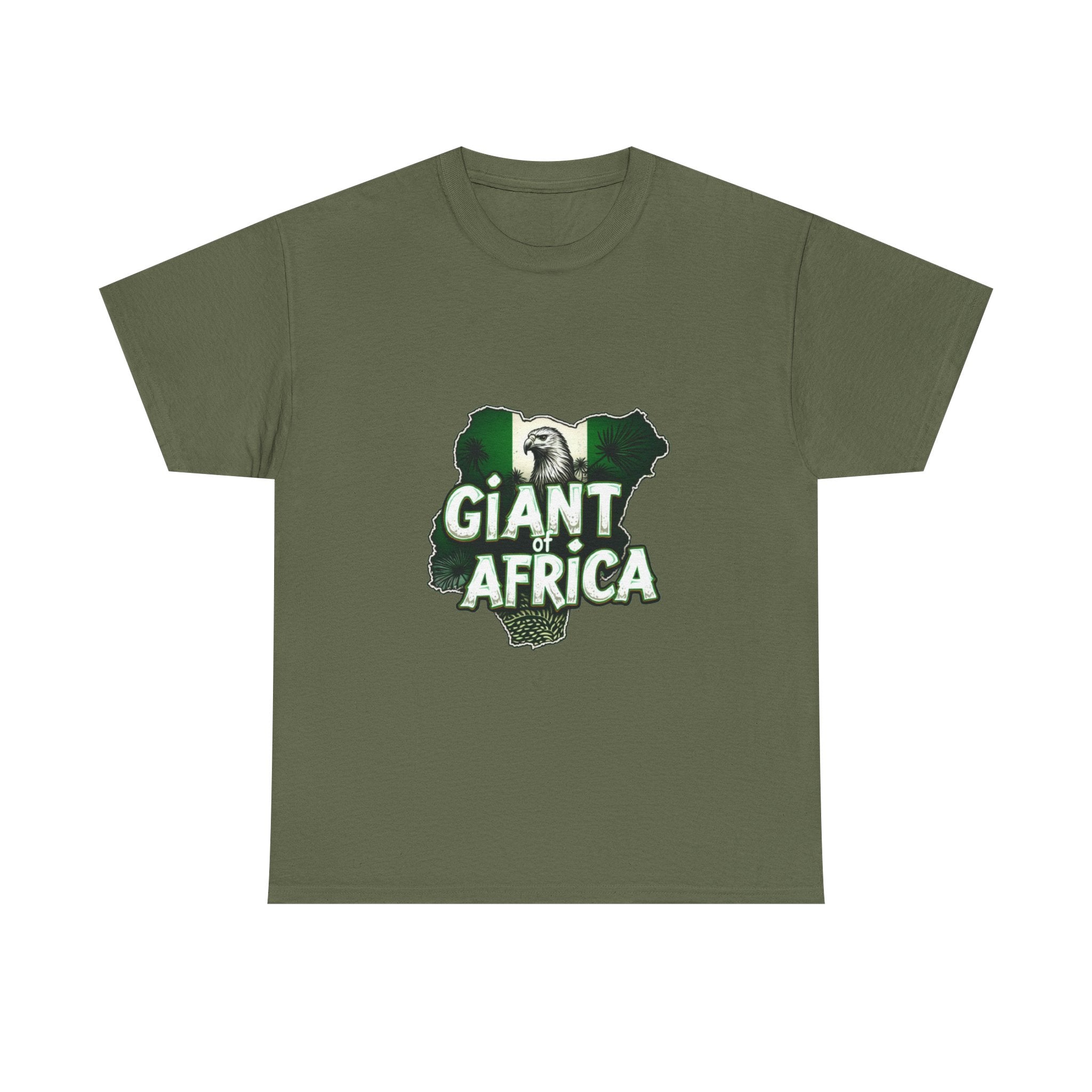 Giant of Africa Bold Nigeria Map Design T-Shirt