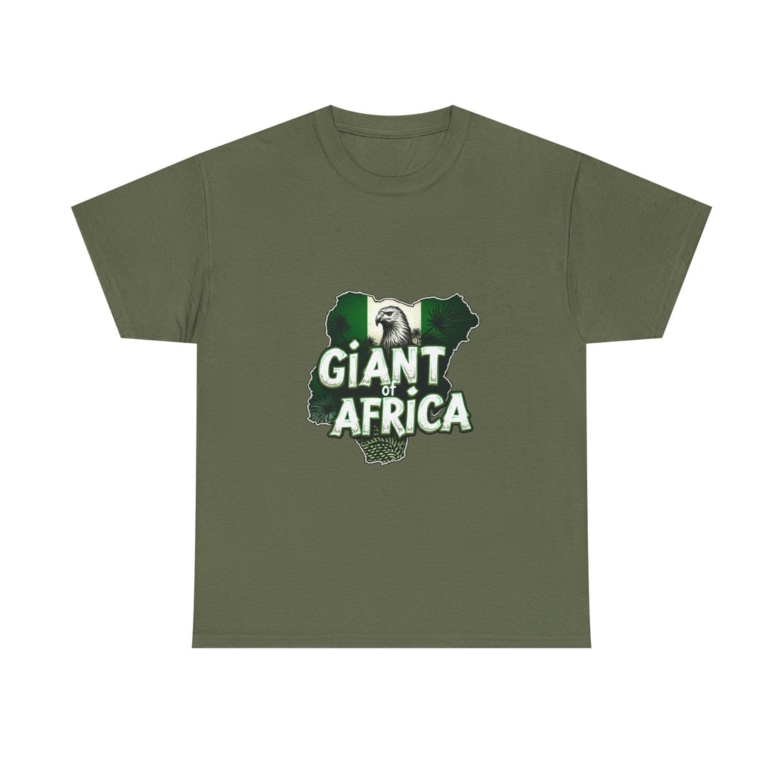Giant of Africa Bold Nigeria Map Design T-Shirt