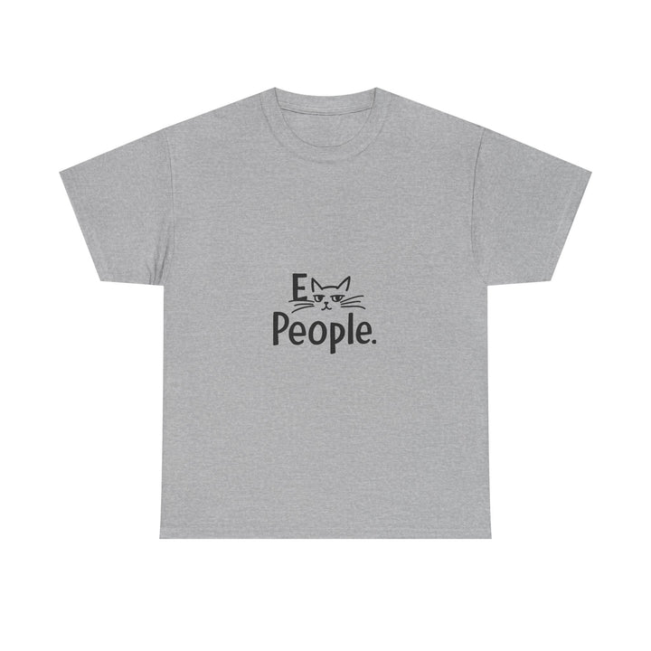 'Cat People' Cute Minimalist  Graphic TShirt