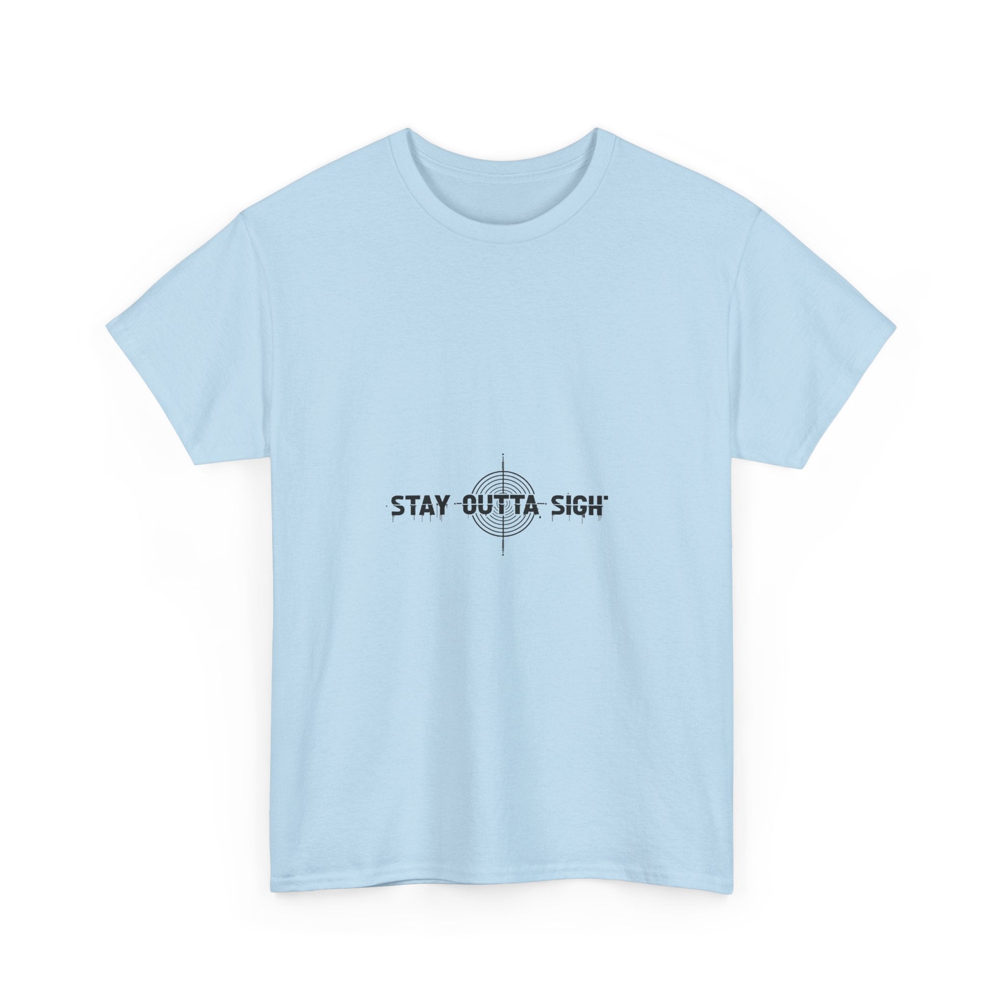 Stay Outta Sight Minimal Crosshair Graphic T-Shirt