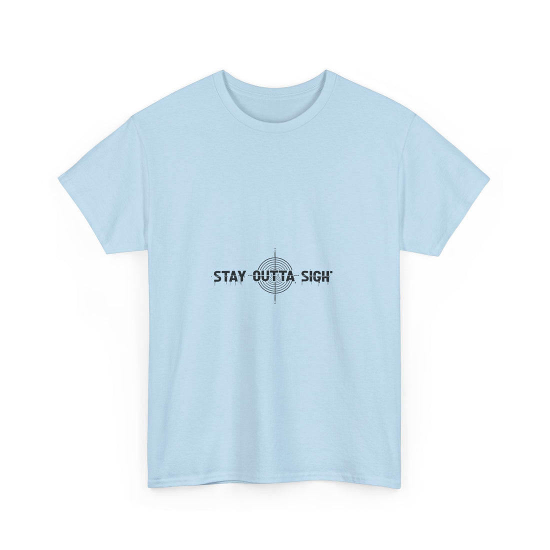 Stay Outta Sight Minimal Crosshair Graphic T-Shirt