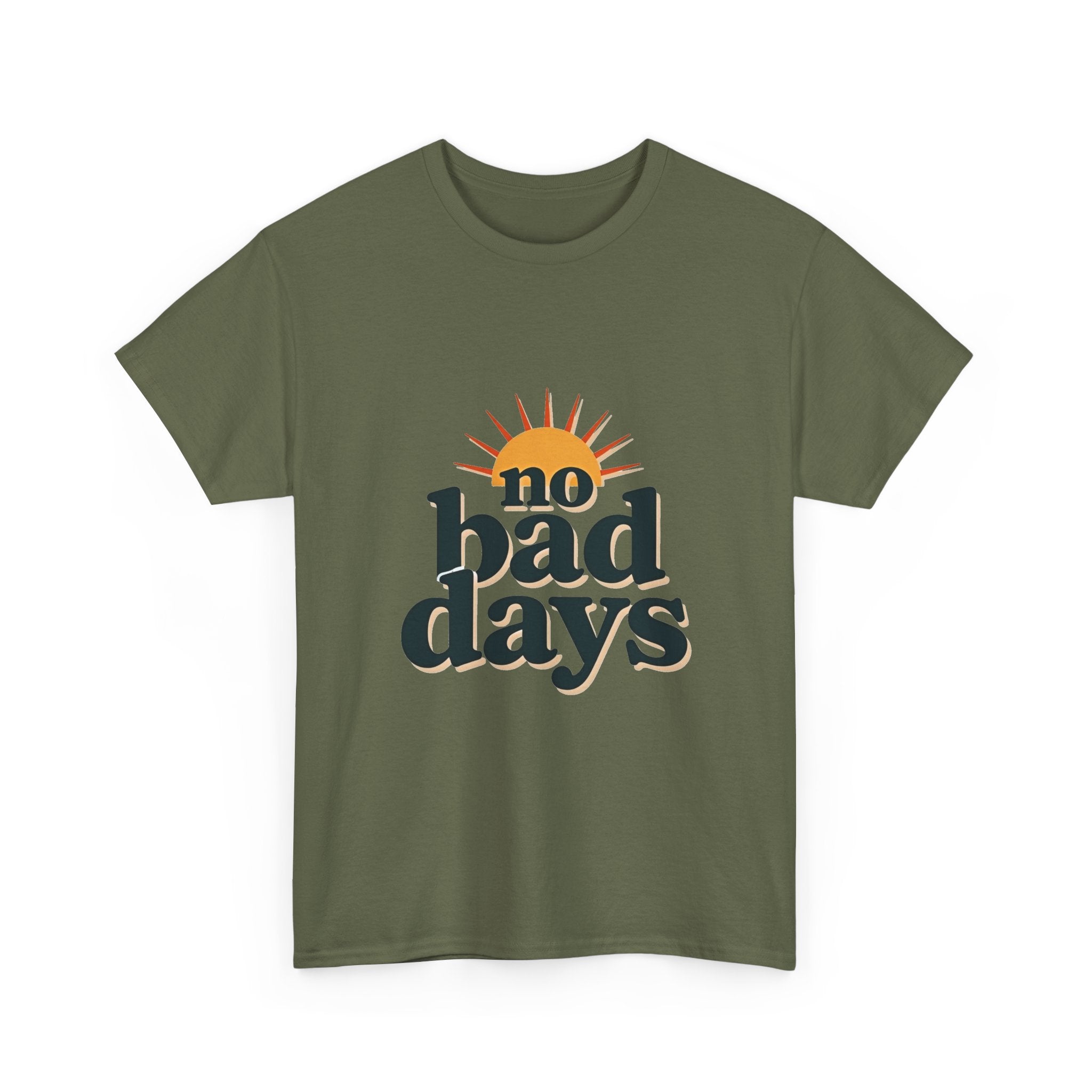 'no bad days'  Vintage Sunrise Positive Vibe T-Shirt