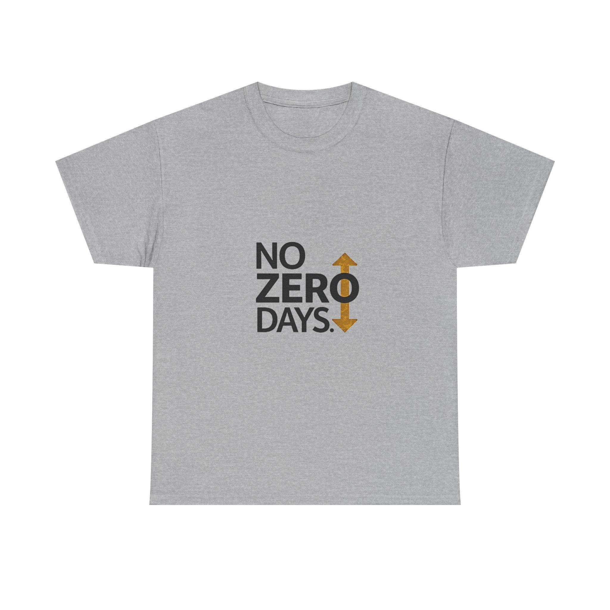 'No Zero Days' Motivational Fitness T-Shirt