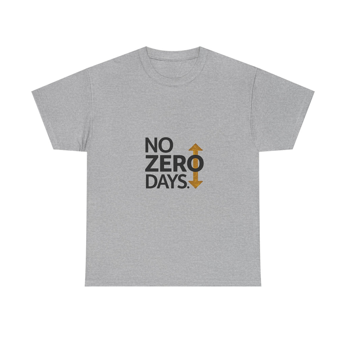 'No Zero Days' Motivational Fitness T-Shirt