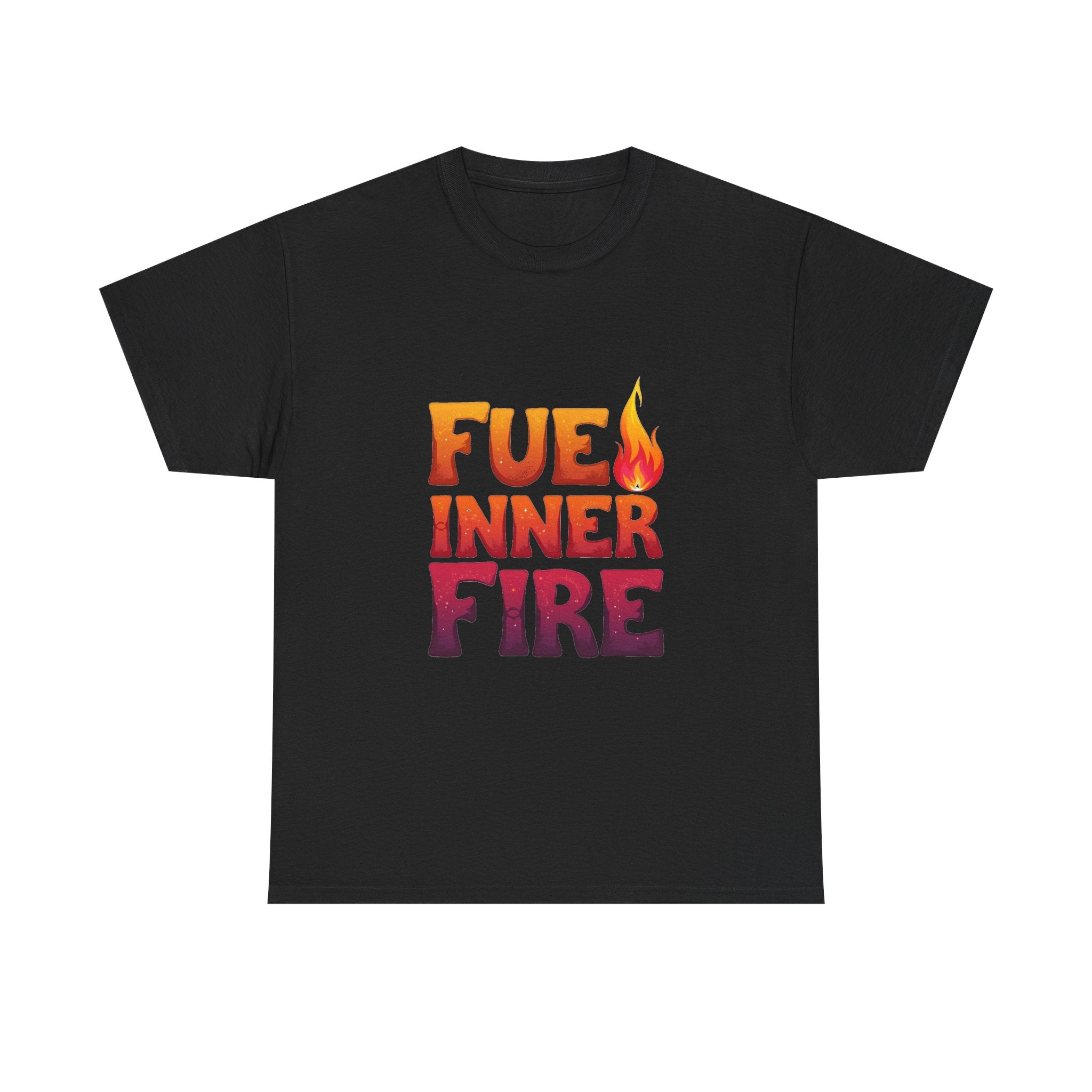 'Fuel Inner Fire 'Inspirational Flame Graphic T-Shirt