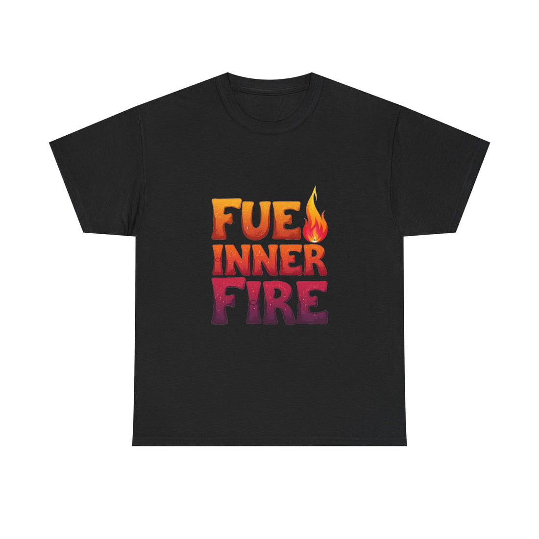 'Fuel Inner Fire 'Inspirational Flame Graphic T-Shirt