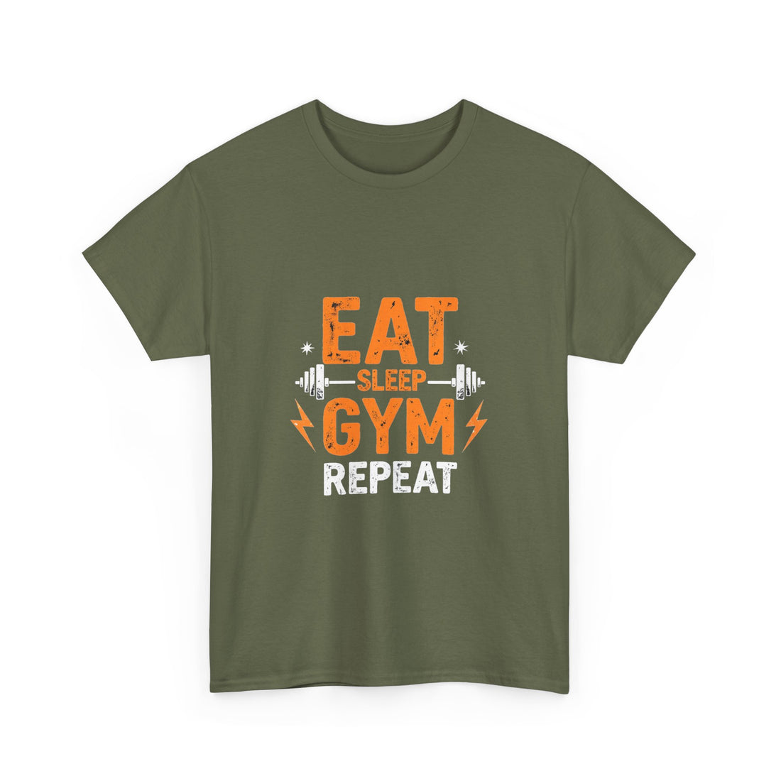 Eat Sleep Gym Repeat T-Shirt — Fitness Workout T-Shirt for Gym Lovers