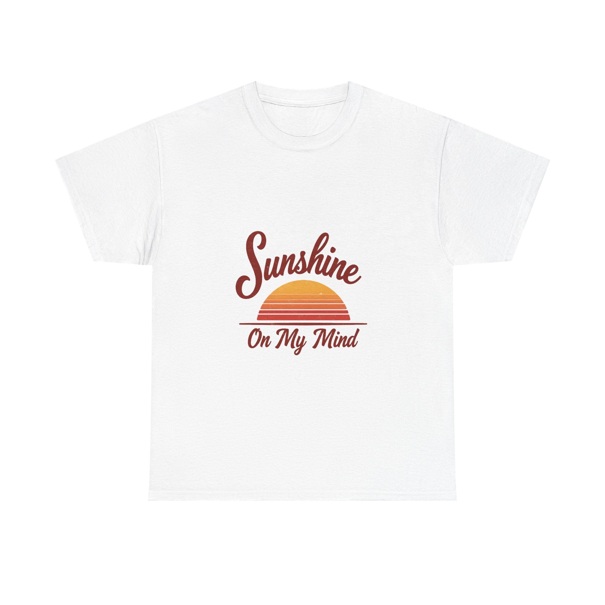 'Sunshine On My Mind' Retro Sunset Graphic T-Shirt