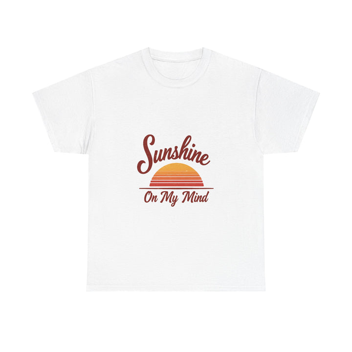 'Sunshine On My Mind' Retro Sunset Graphic T-Shirt