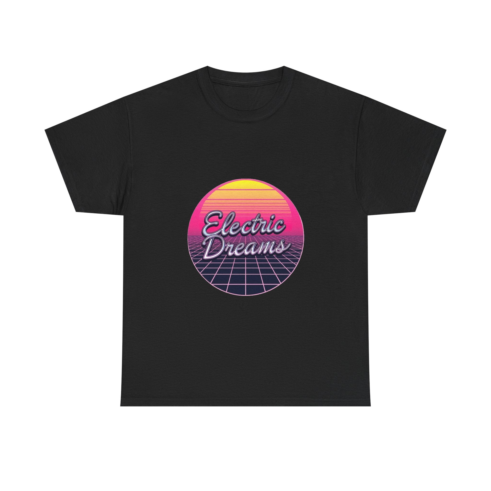 'Electric Dreams' 80s Vaporwave Sunset Graphic T-Shirt