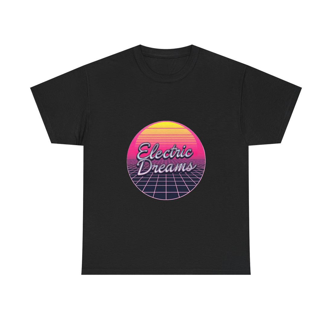 'Electric Dreams' 80s Vaporwave Sunset Graphic T-Shirt