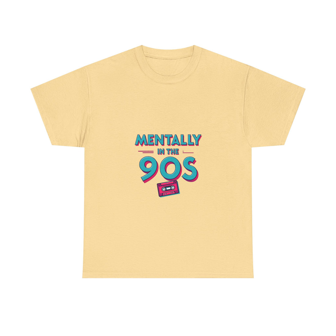 'Mentally in the 90s' Retro Cassette T-Shirt