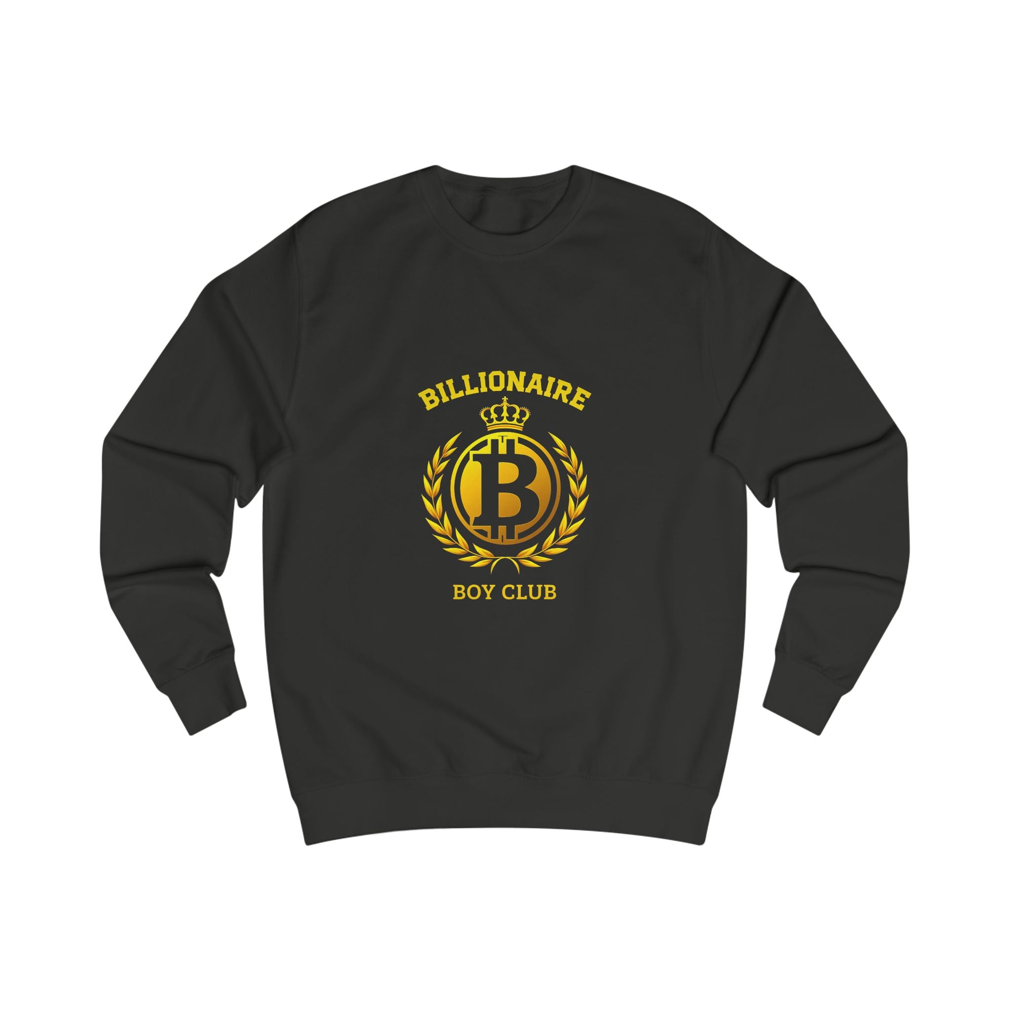 'Billionaire Boy Club' Gold Crest Graphic Crewneck Sweatshirt