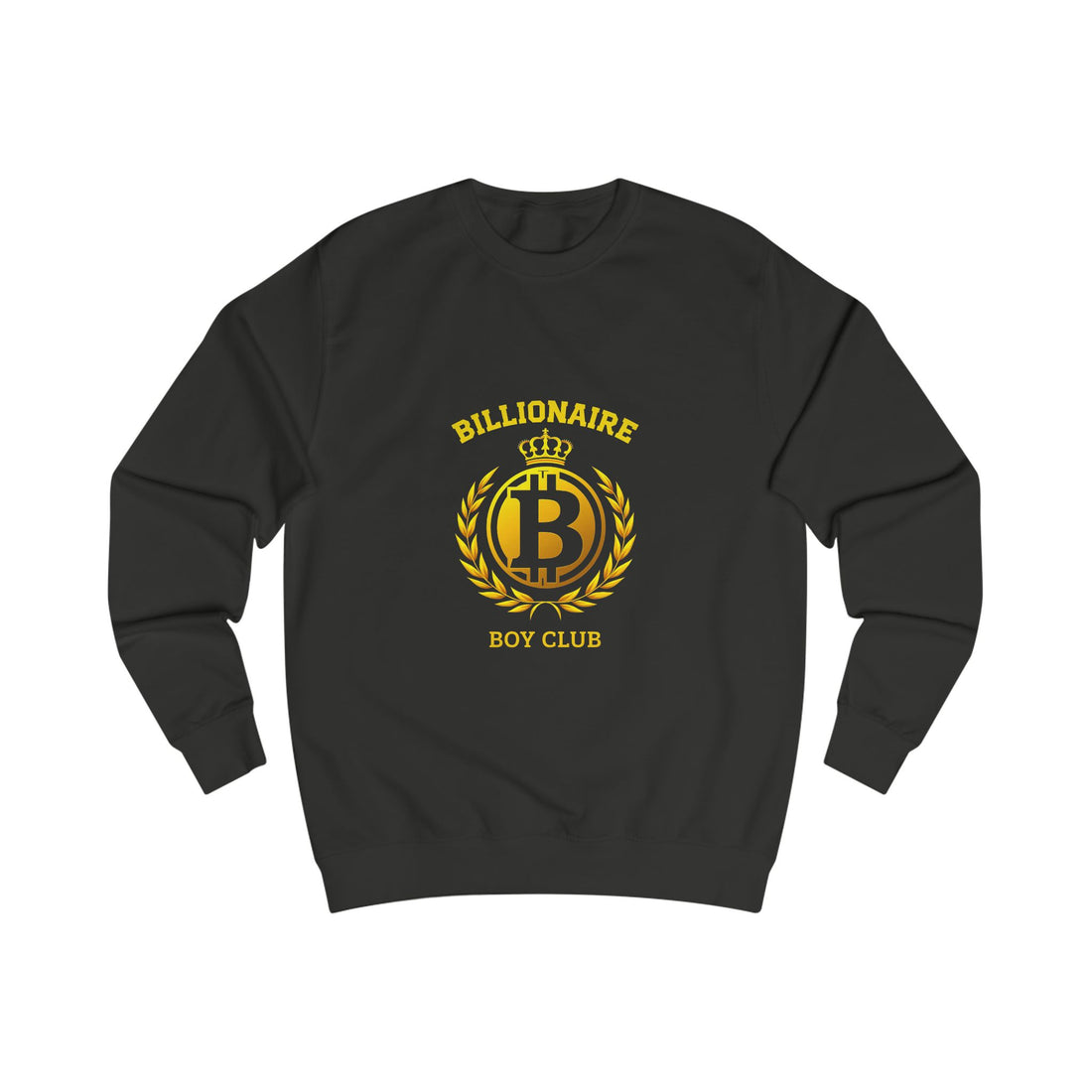'Billionaire Boy Club' Gold Crest Graphic Crewneck Sweatshirt