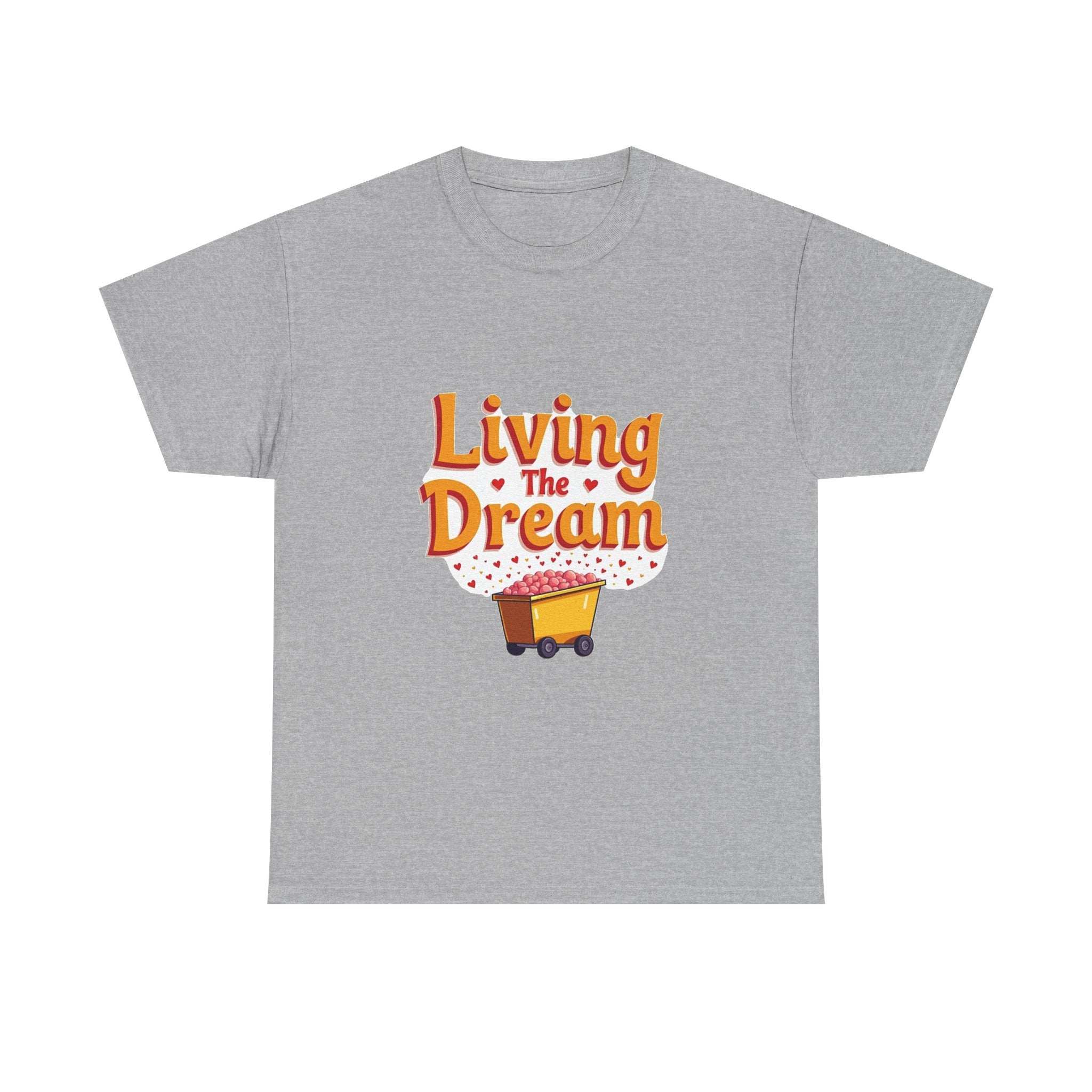'Living The Dream' Retro Scooter Graphic T-Shirt
