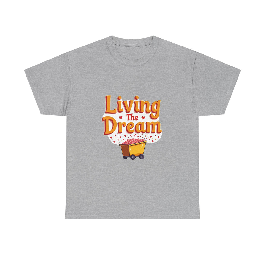 'Living The Dream' Retro Scooter Graphic T-Shirt