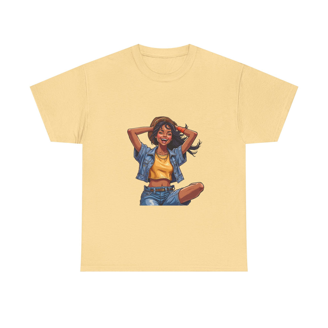 Retro Summer Girl Vintage Pinup Woman Graphic T-Shirt