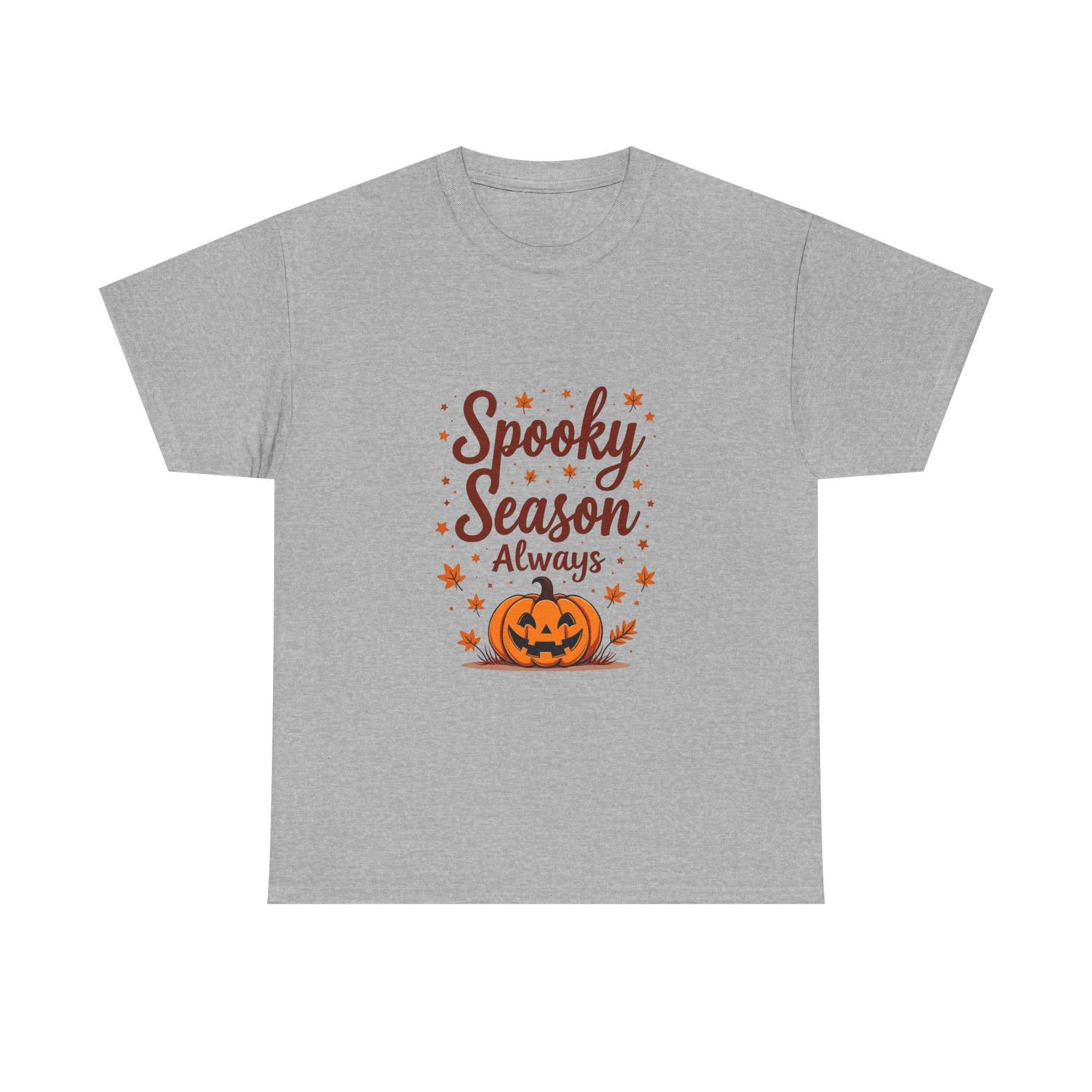 'Spooky Season Always' Halloween Pumpkin Graphic T-Shirt