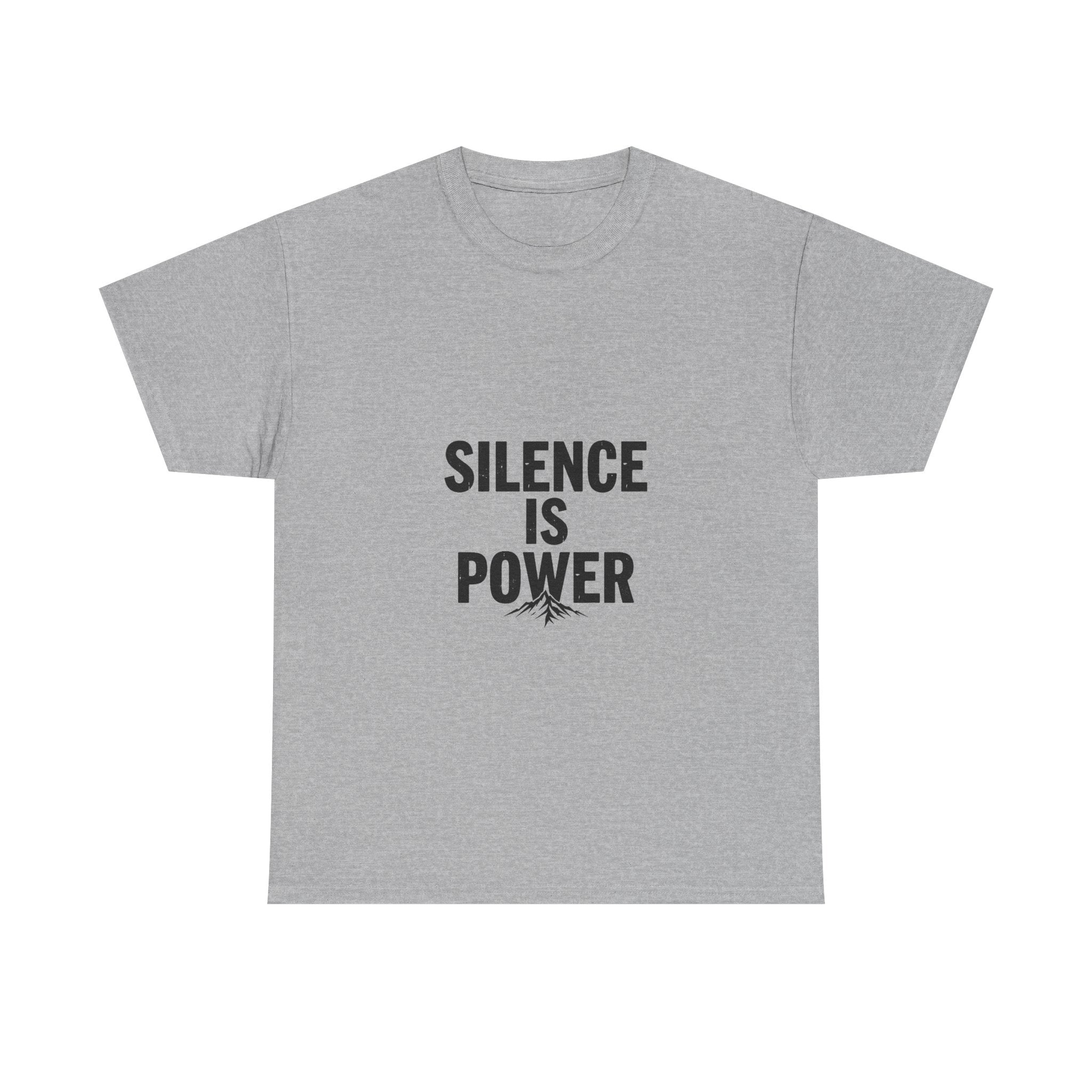 'Silence Is Power' Minimalist Motivational Cotton Shirt