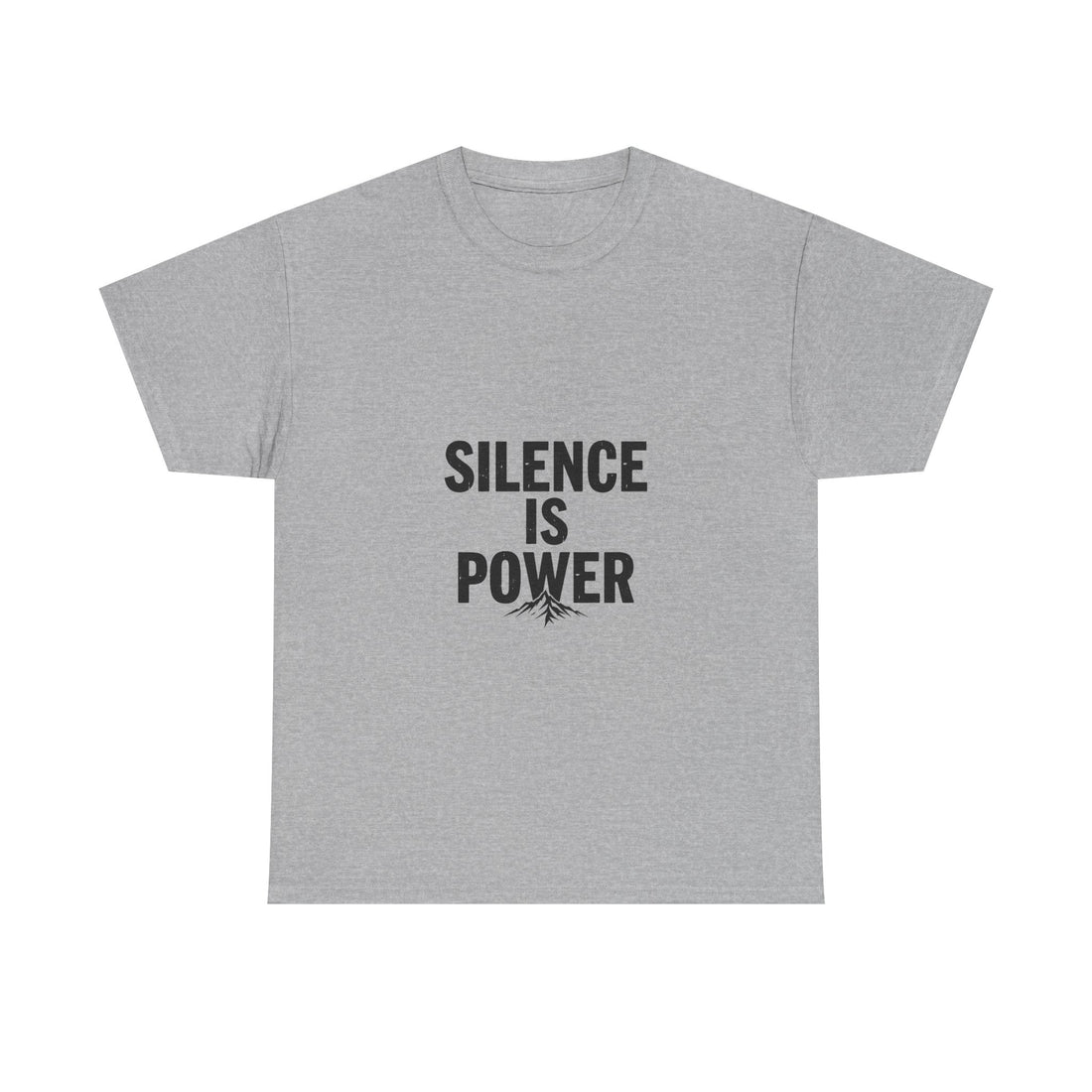 'Silence Is Power' Minimalist Motivational Cotton Shirt