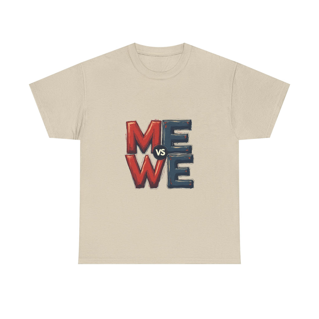 'Me vs We' Graphic Motivational Self-Competition Shirt