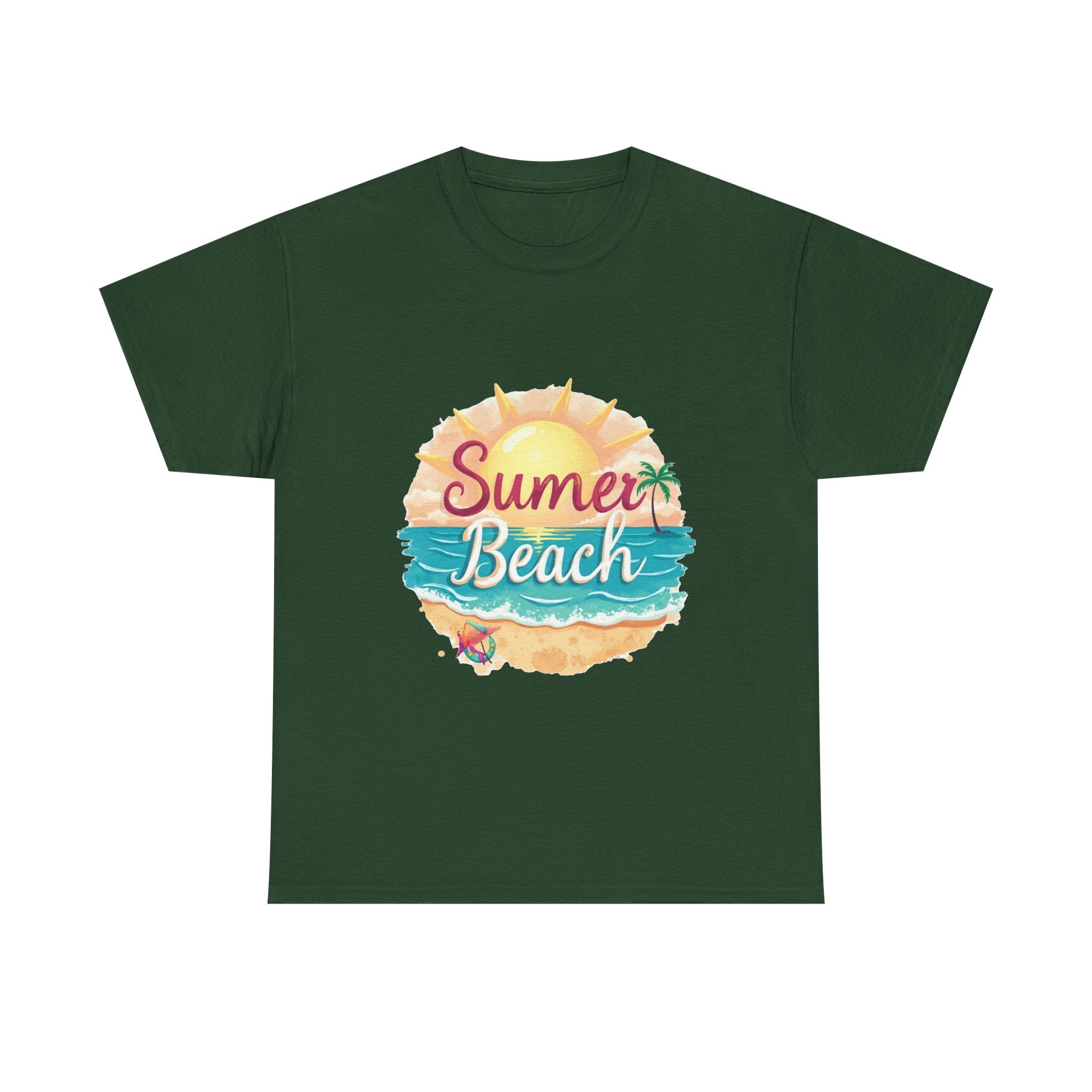 Retro Tropical Sunset Graphic T-Shirt