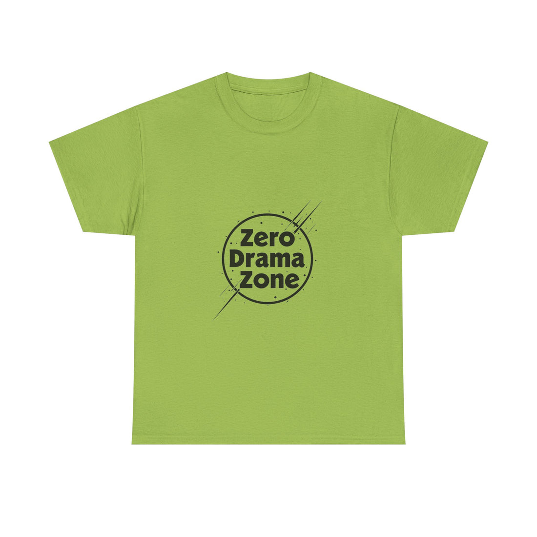 'Zero Drama Zone' Minimalist Anti‑Drama Graphic T-Shirt