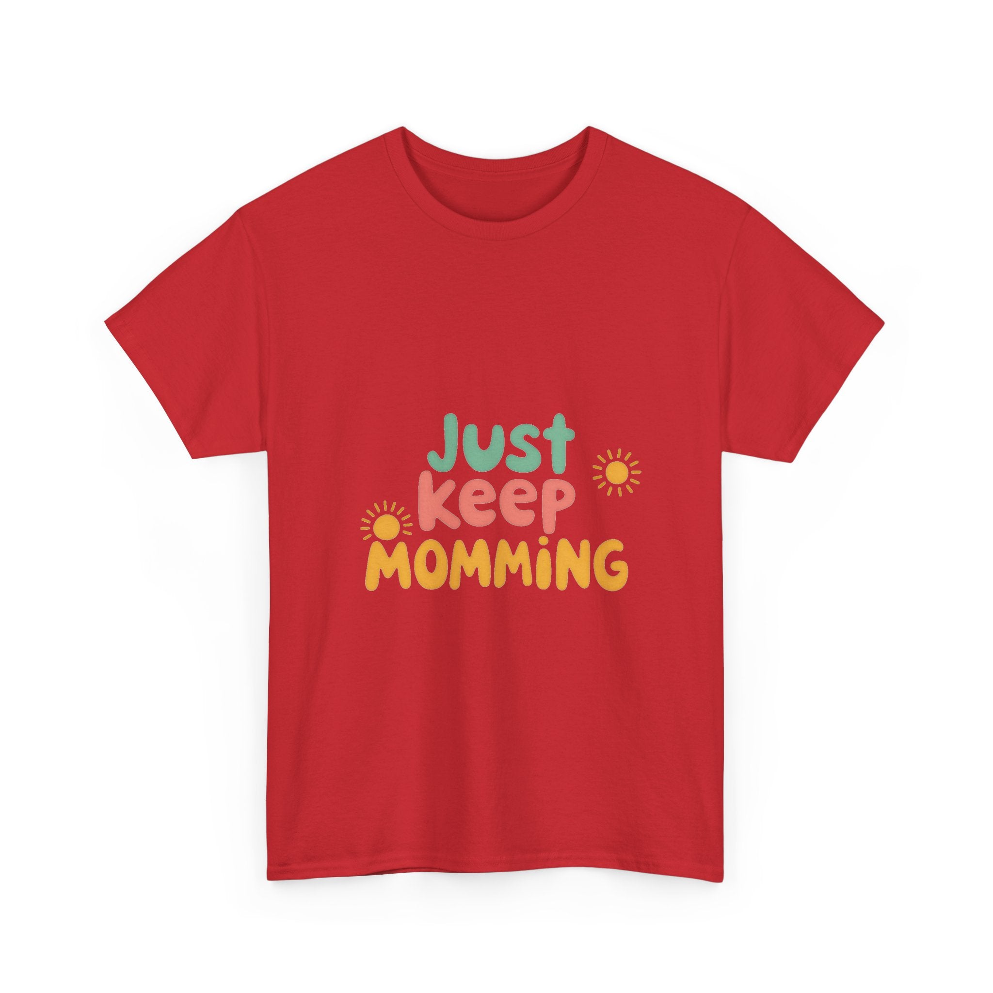 Just Keep Momming Retro Floral Mother's Day T-Shirt