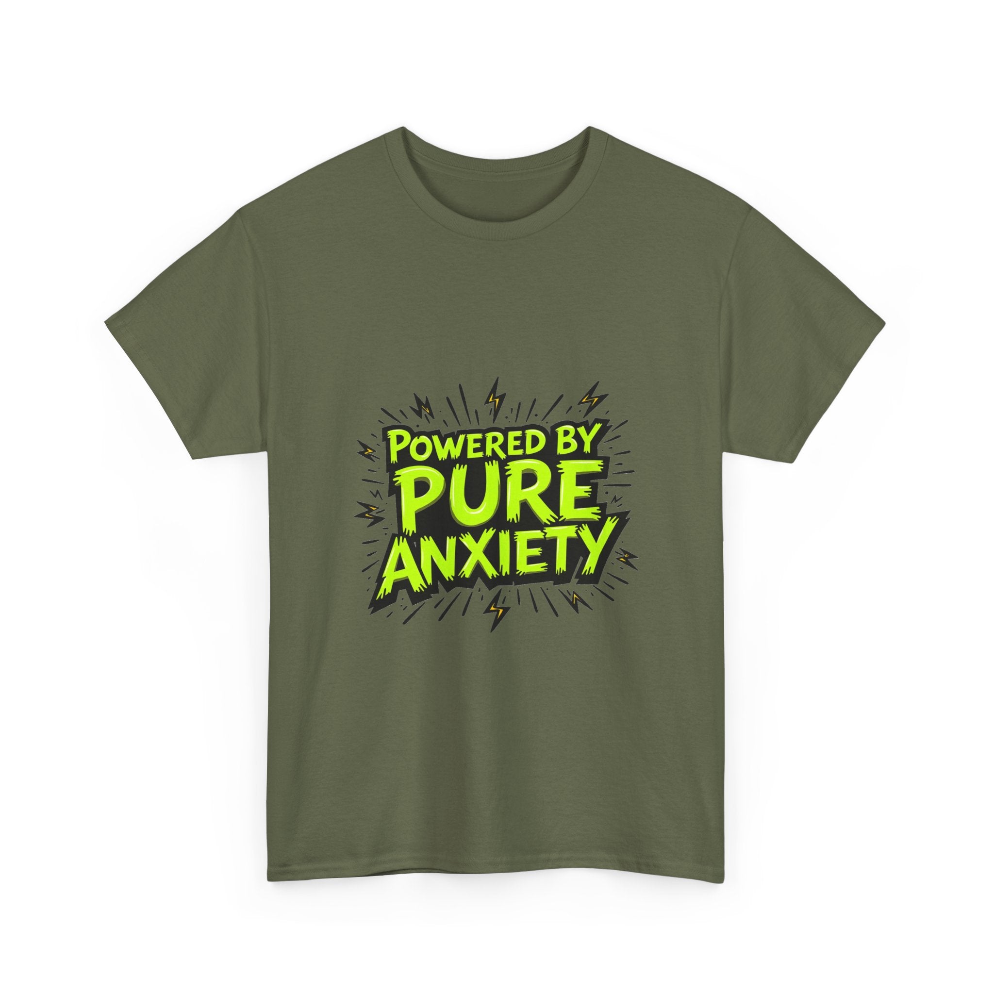 "Powered by Pure Anxiety" Graphic T-Shirt