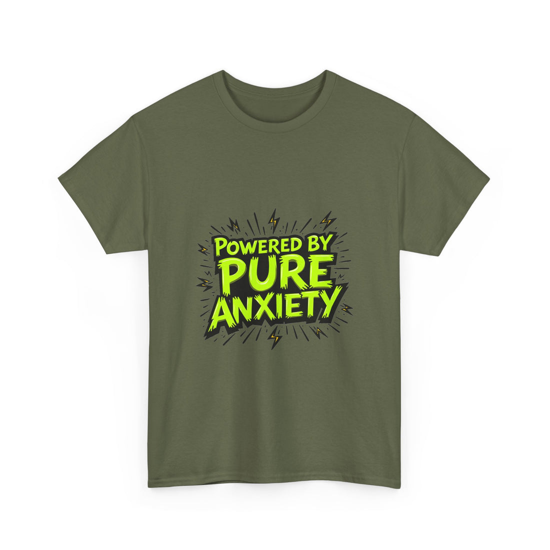 "Powered by Pure Anxiety" Graphic T-Shirt