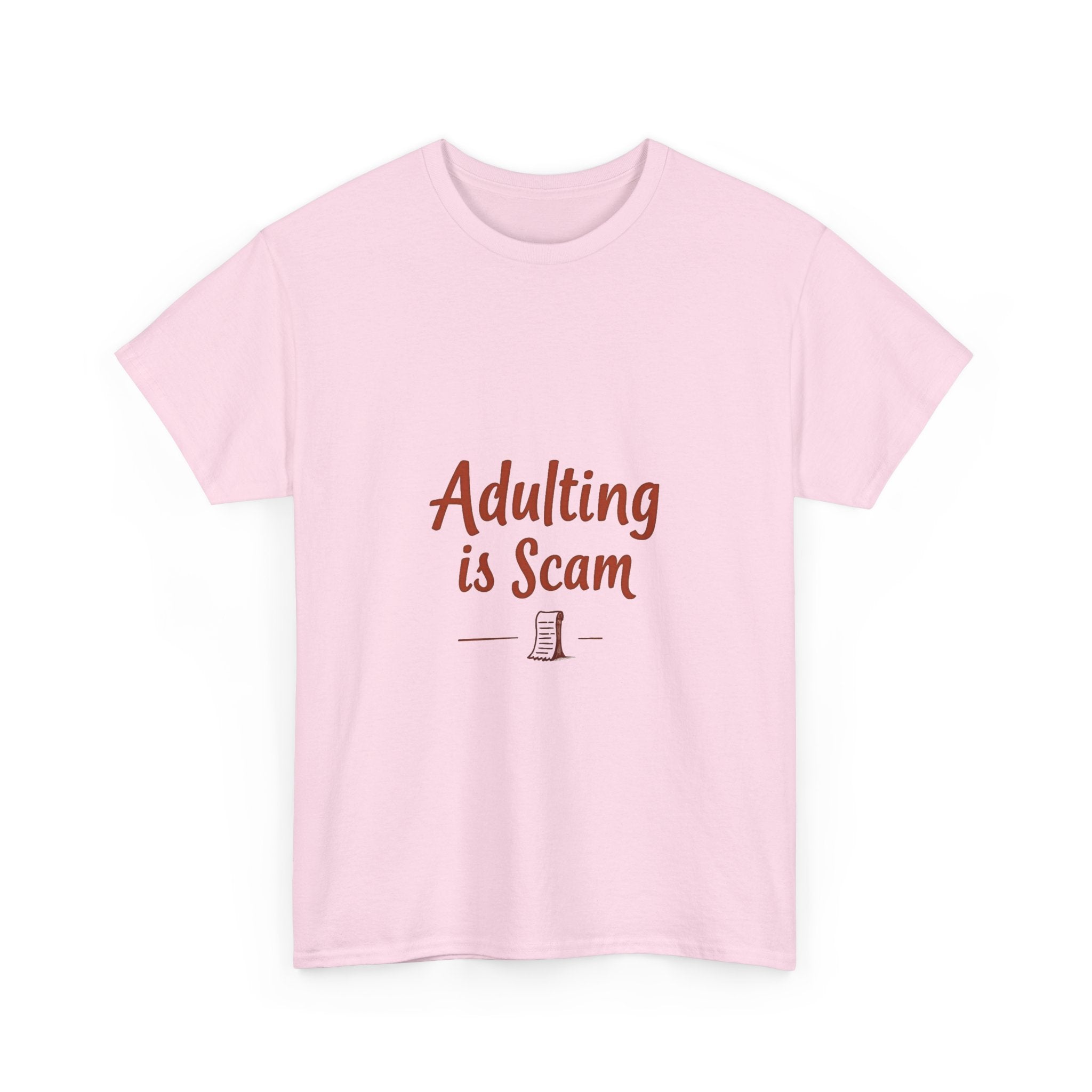 'Adulting Is Scam' Graphic T-Shirt for Young Adults