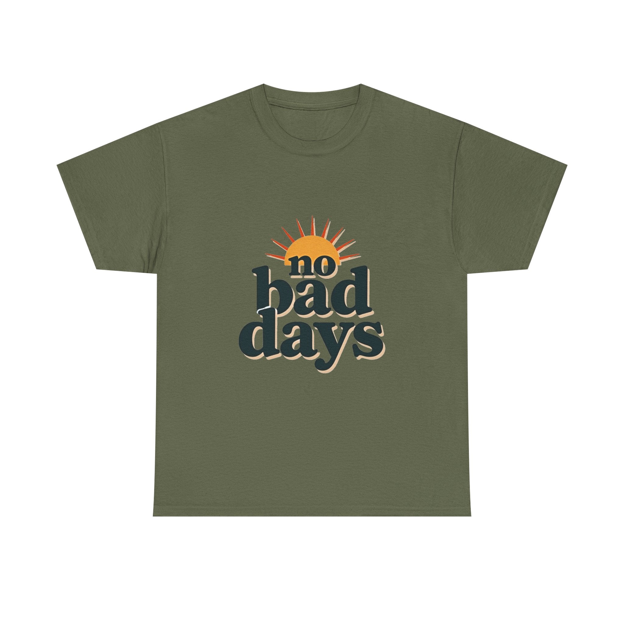 'no bad days'  Vintage Sunrise Positive Vibe T-Shirt