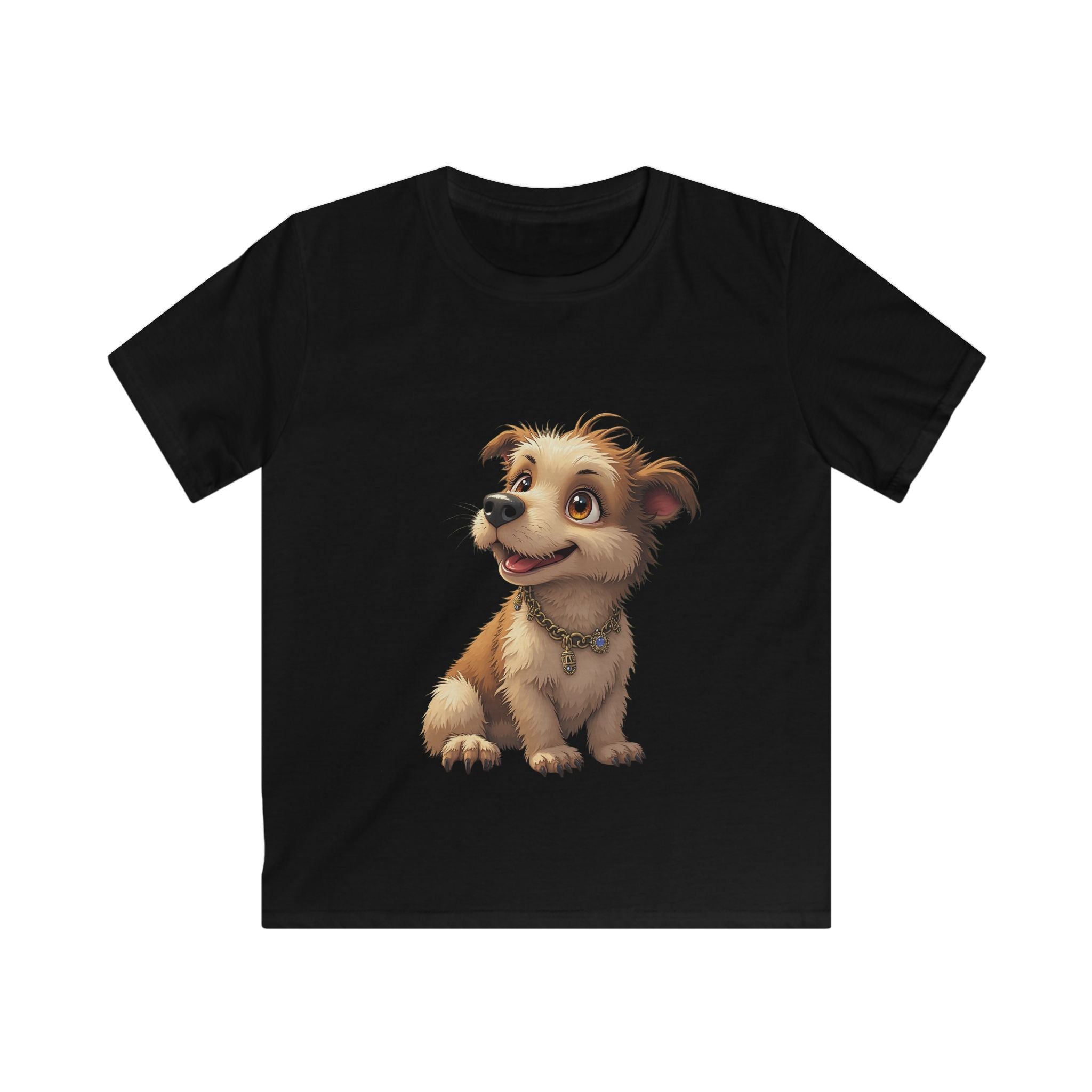 Puppy Graphic Cute Happy Dog Shirt for Children