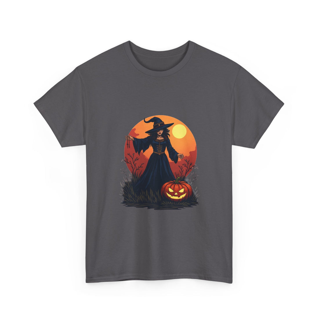 Witch & Jack-O'-Lantern Halloween T-Shirt