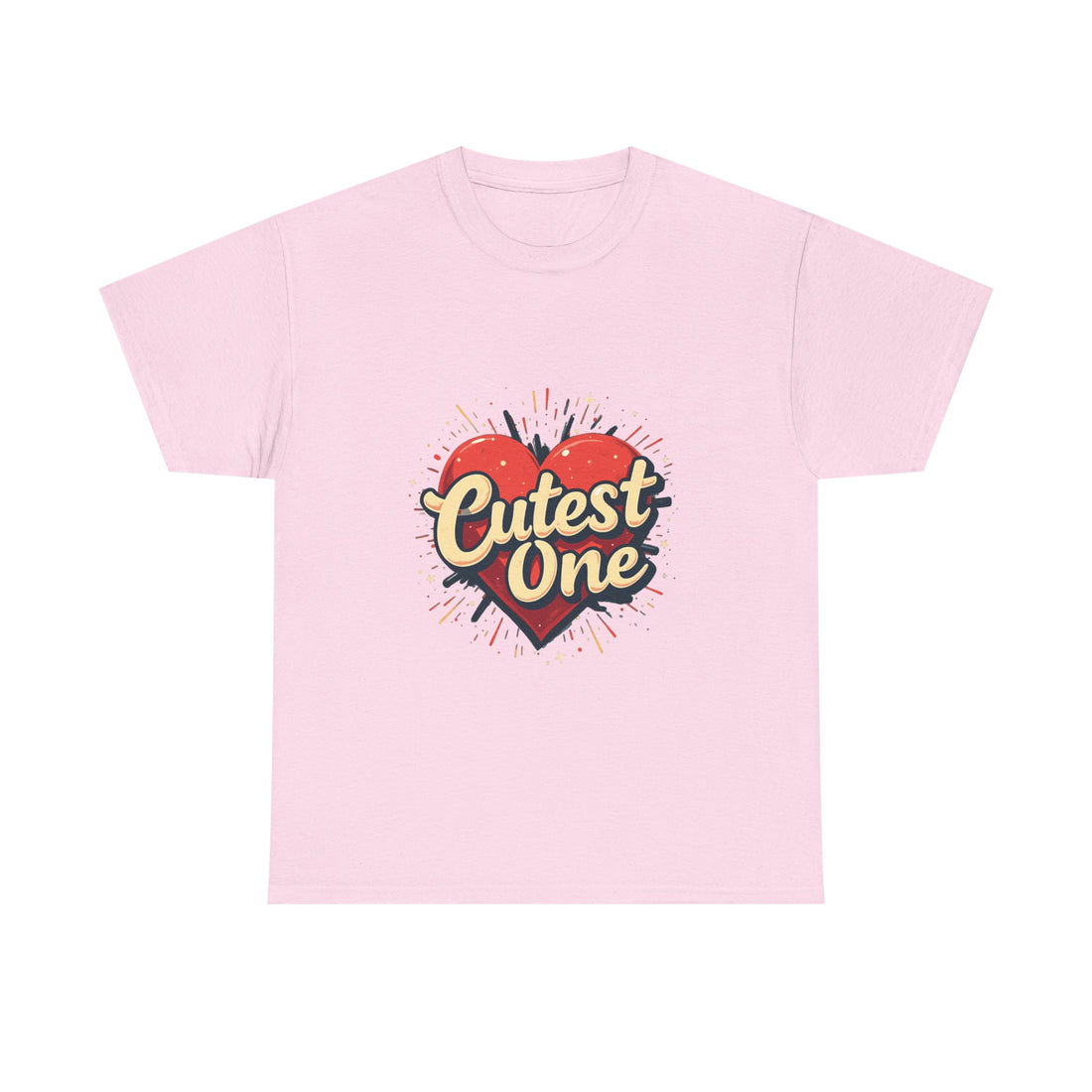 Cutest One Heart Retro Graphic T‑Shirt