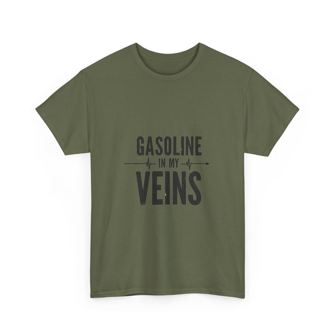 'Gasoline In My Veins' Vintage Mechanic Motorbike T-Shirt
