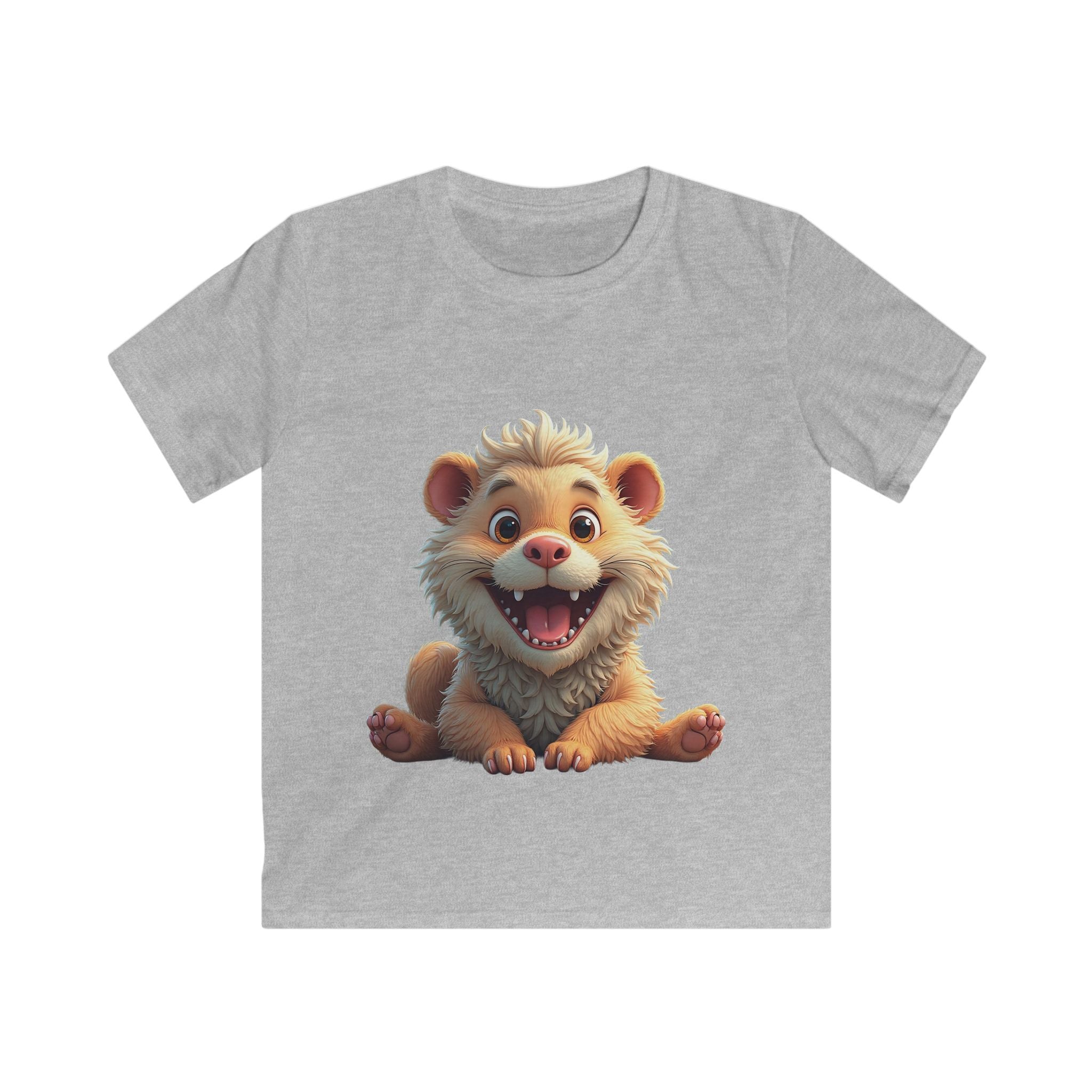 Adorable Smiling Baby Lion Cartoon Shirt