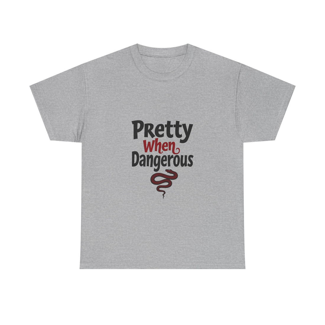 Pretty When Dangerous Retro Snake Graphic T-Shirt
