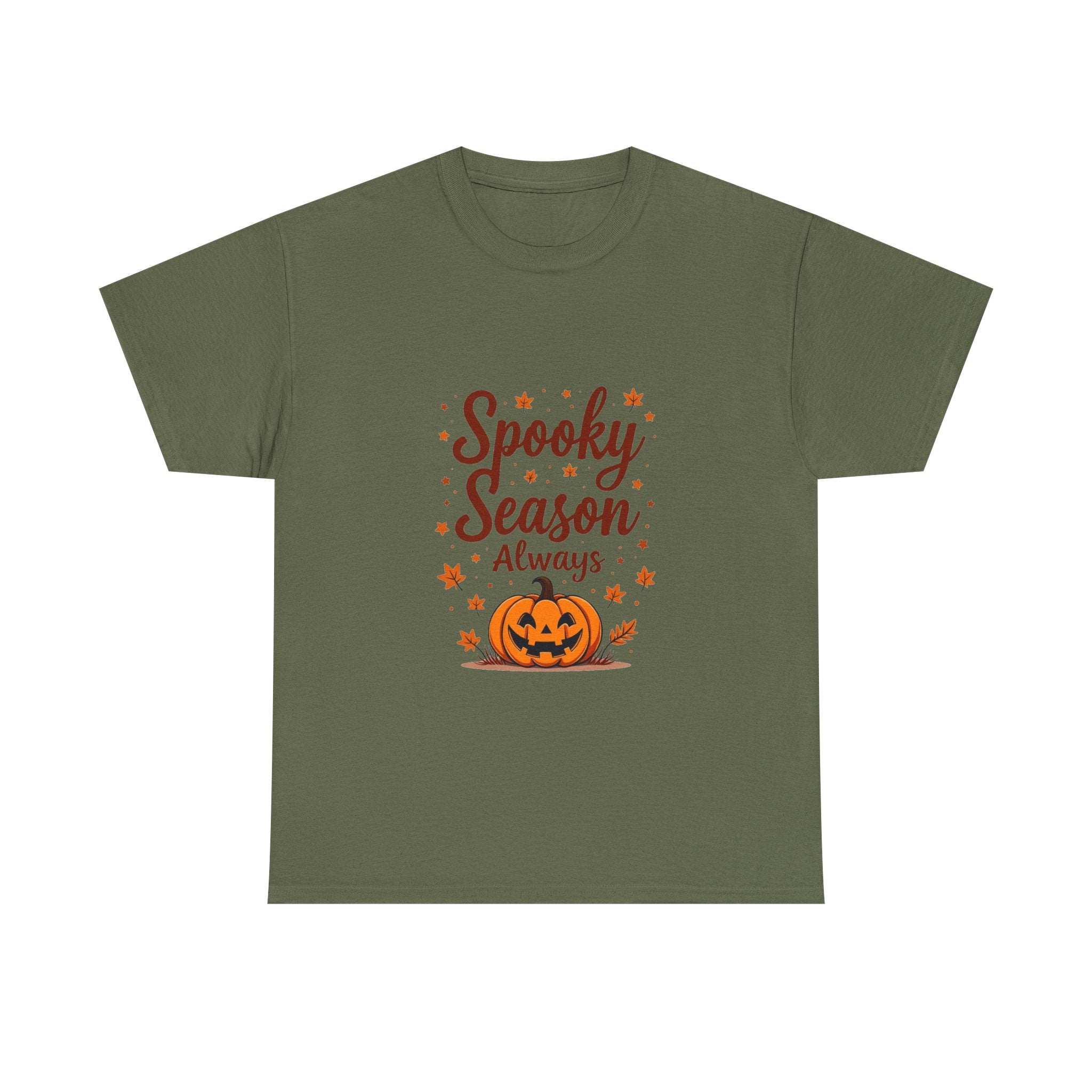 'Spooky Season Always' Halloween Pumpkin Graphic T-Shirt