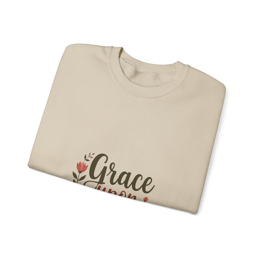 'Grace Upon Grace'  Floral Faith Crewneck Sweatshirt