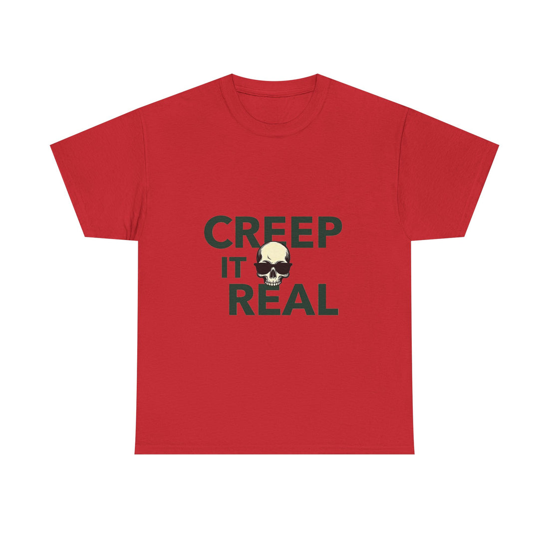 'Creep It Real' Halloween Skull Graphic T-Shirt