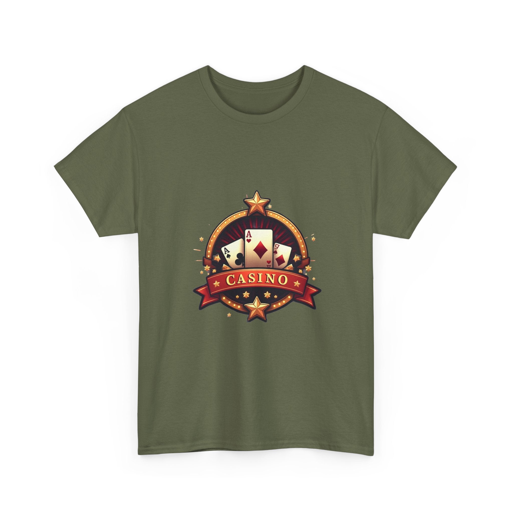 Casino Playing Cards T-Shirt — Vintage Poker Logo Tee