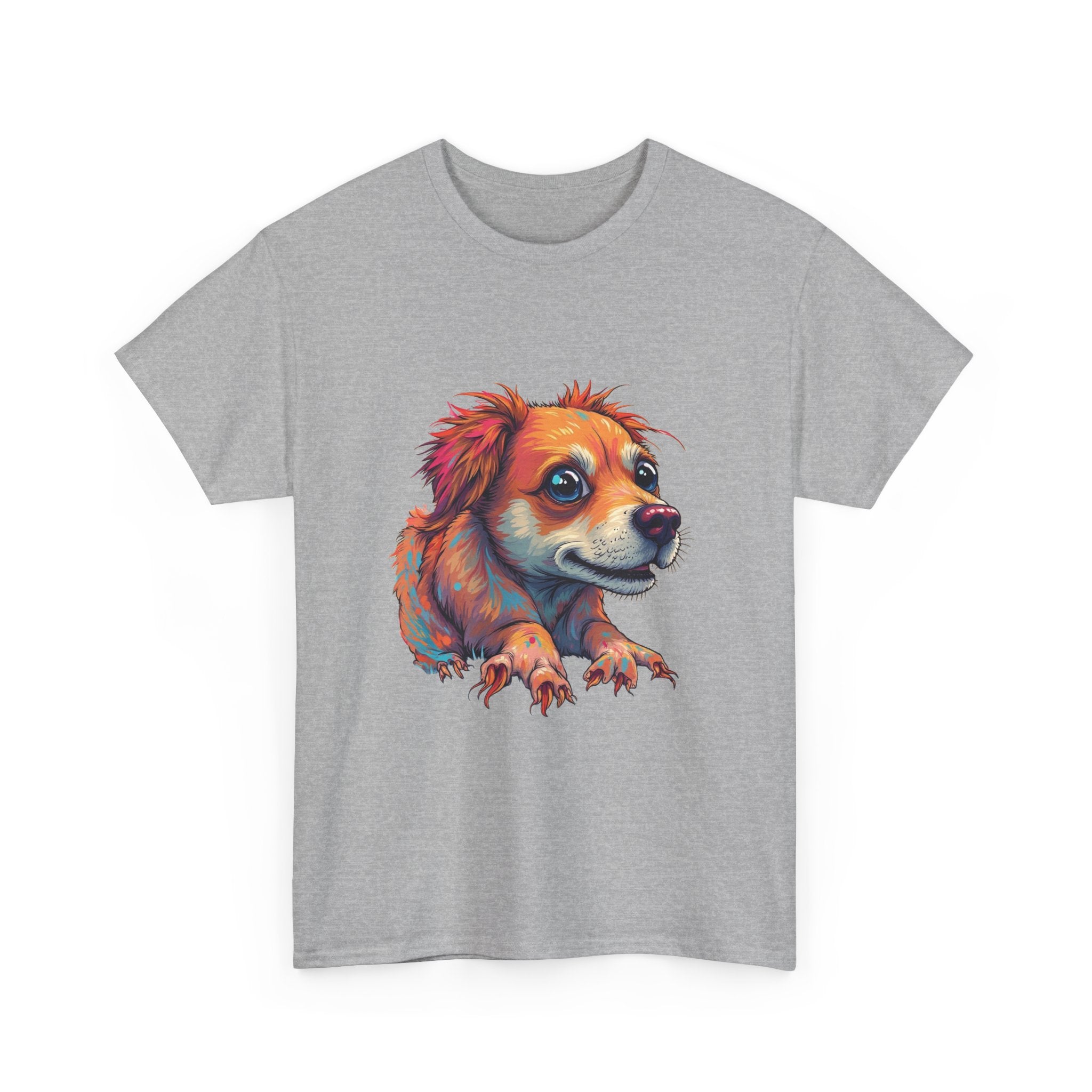 Dog Portrait Colorful Cute Puppy Graphic T-Shirt