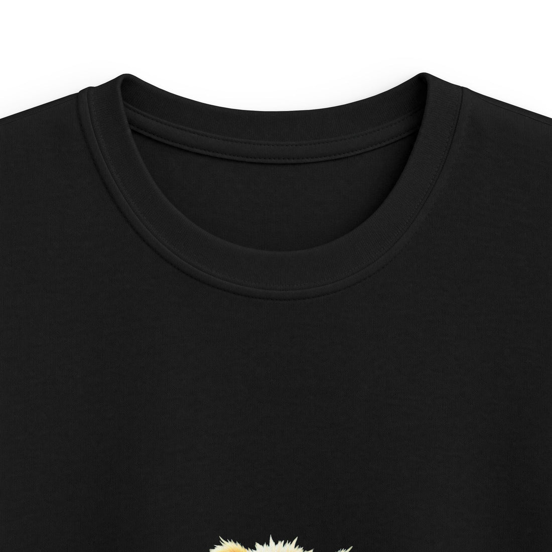 Happy Jumping Fluffy Creature Cute Cartoon T‑Shirt