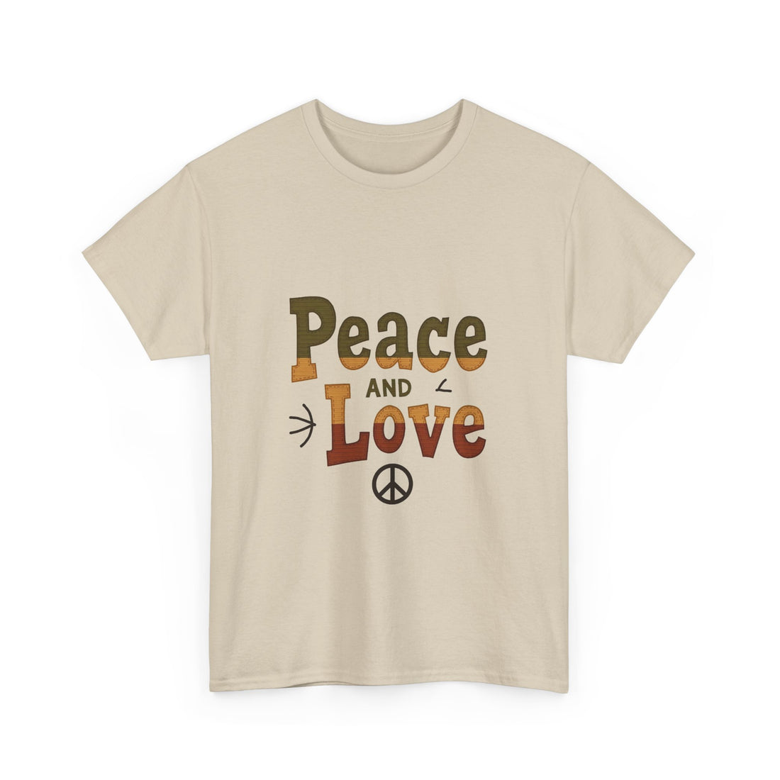 'Peace and Love' Retro T‑Shirt