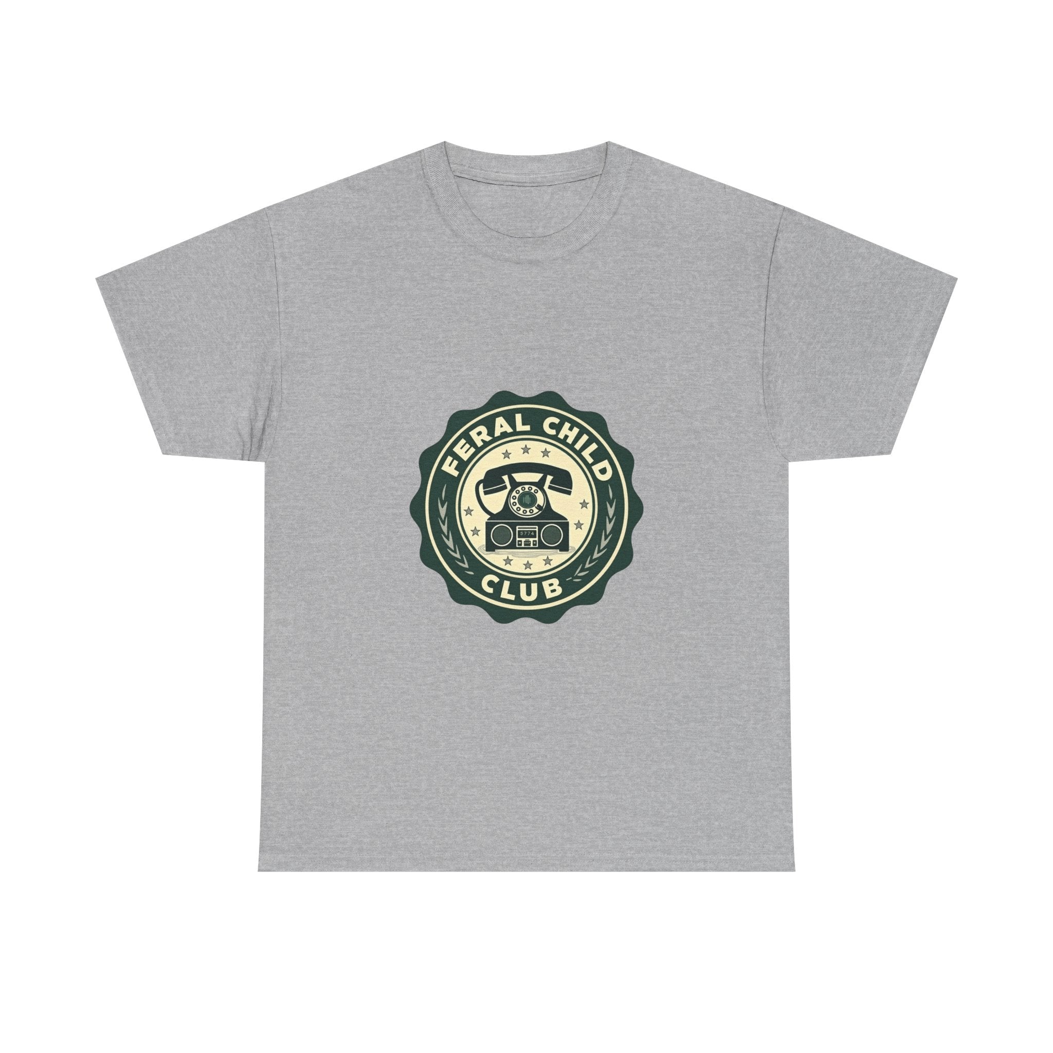 'Feral Child Club' Retro Badge Graphic T-Shirt